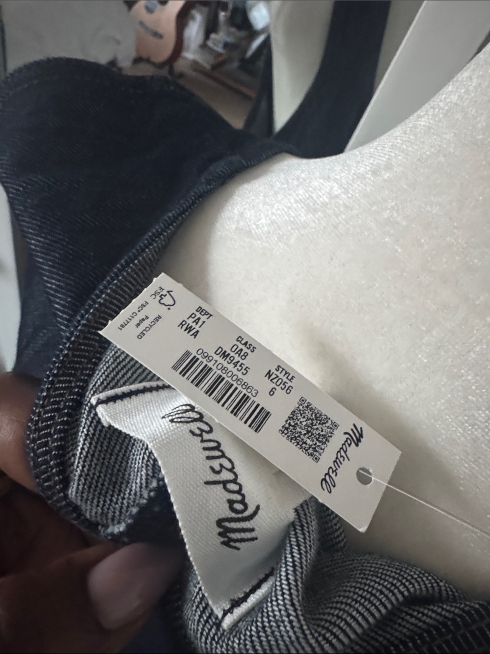 NEW LISTING! Madewell dark denim sleeveless button-front Midi Dress - Picture 8 of 8